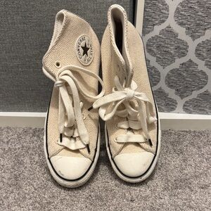 Converse Kids Cream High Top Sneakers